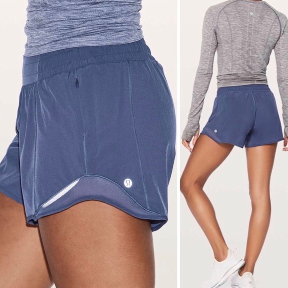 lululemon athletica Pants - Lululemon Hotty Hot Shorts 4” Moody Blues, 6
